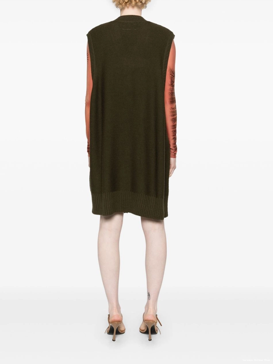 Affordable knitted sleeveless Versace Women minidress 0803